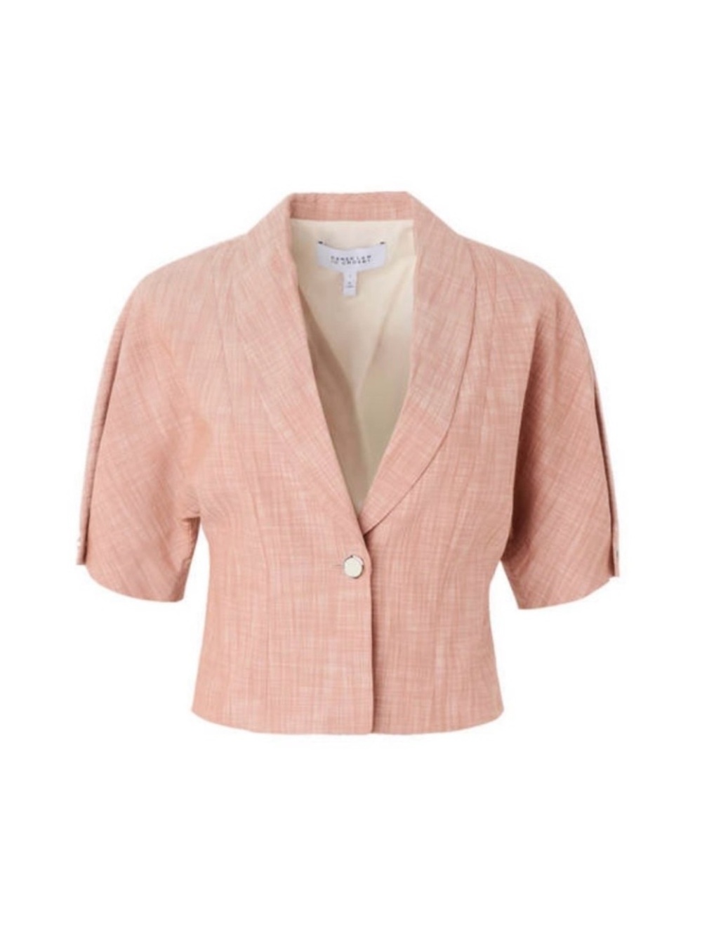 NWT Derek Lam 10 Crosby Light Pink Short Sleeve Blazer (size 6)